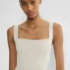 90er-Jahre-Midi-Kleid aus Satin mit Schlitz 90er-Jahre-Midi-Kleid aus Satin mit Schlitz