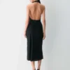 Audience Satin-Halterkleid