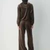 Audrina Velours-Hoodie