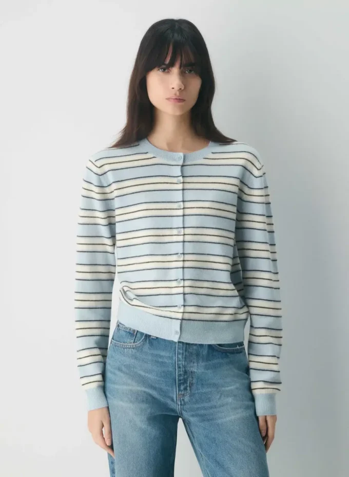 Bare Cashmere Crew Cardigan Bare Cashmere Crew Cardigan