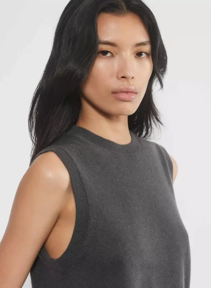 Bare Cashmere Crew Sweater Vest Bare Cashmere Crew Sweater Vest