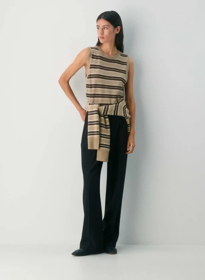 Bare Cashmere Crew Sweater Vest