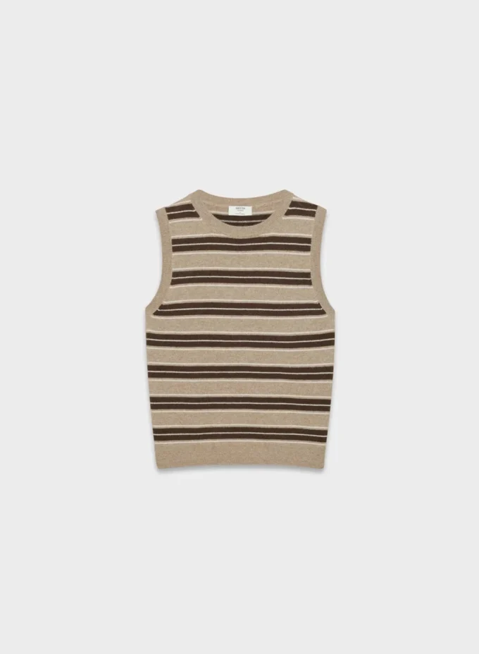 Bare Cashmere Crew Sweater Vest