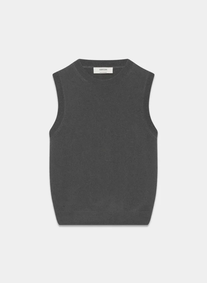 Bare Cashmere Crew Sweater Vest Bare Cashmere Crew Sweater Vest