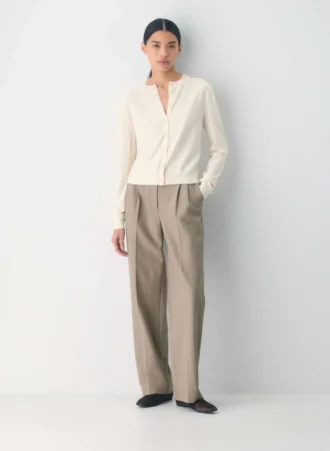 Bare Merino Wool Crew Cardigan Bare Merino Wool Crew Cardigan