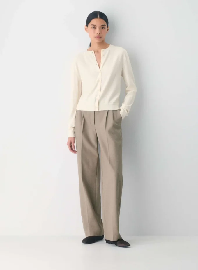 Bare Merino Wool Crew Cardigan Bare Merino Wool Crew Cardigan