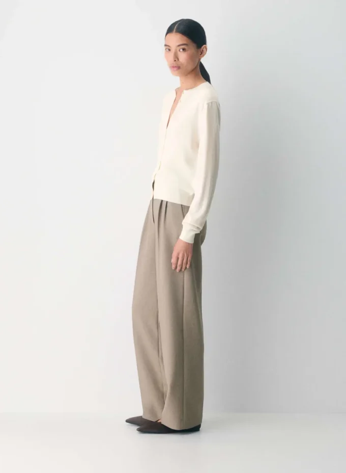 Bare Merino Wool Crew Cardigan Bare Merino Wool Crew Cardigan
