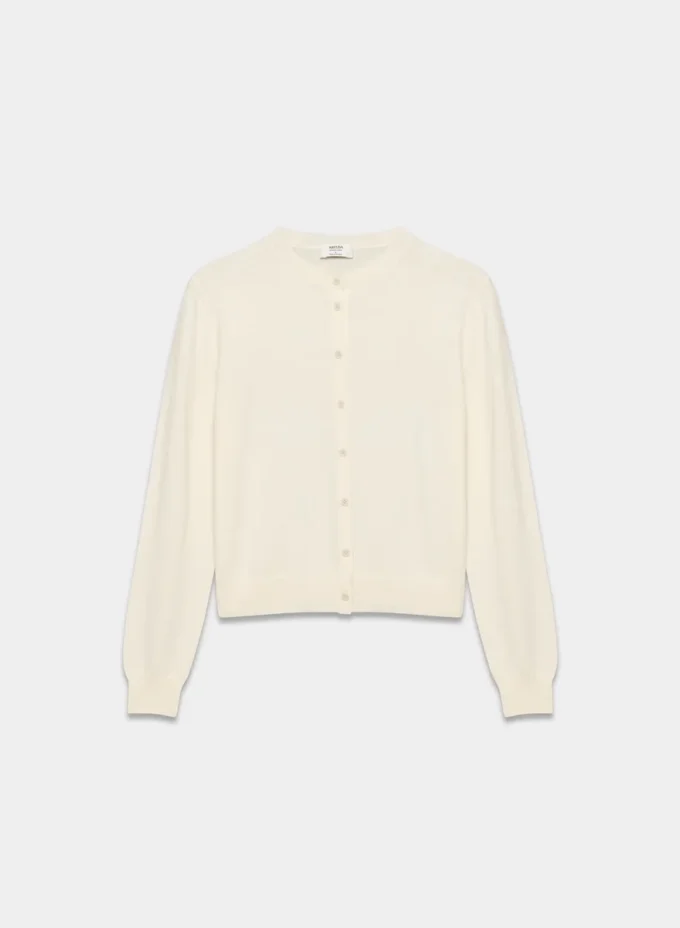 Bare Merino Wool Crew Cardigan Bare Merino Wool Crew Cardigan