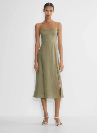 Barrafina-Leinenkleid