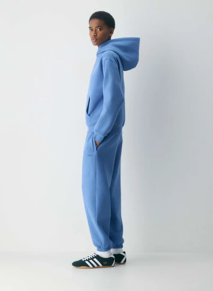 Bequeme Sweatfleece Mega Baggy Zip Jogger