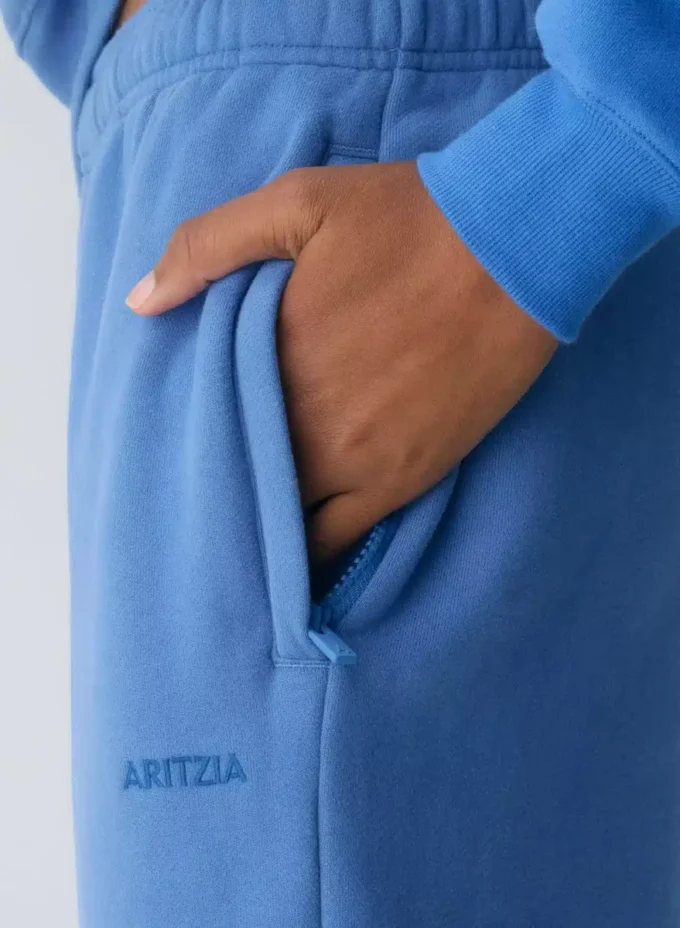 Bequeme Sweatfleece Mega Baggy Zip Jogger