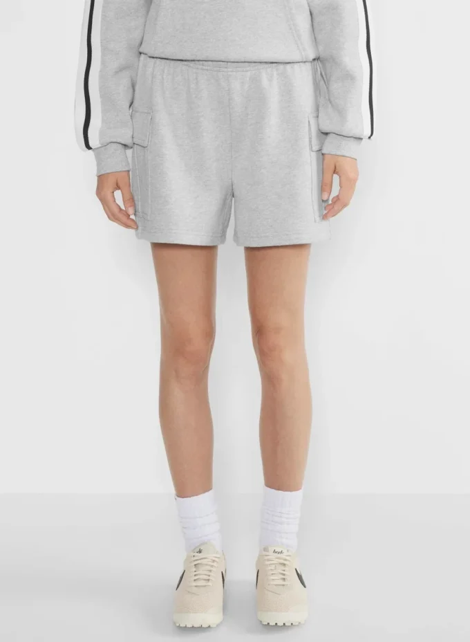 Bequeme Sweatfleece Mega Cargo™ Shorts in mittlerer Länge