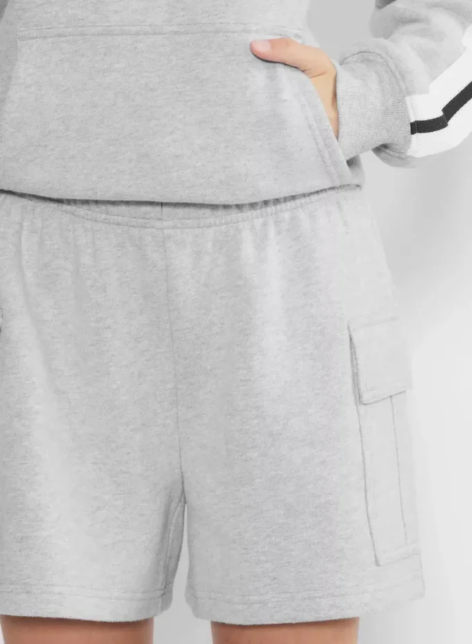 Bequeme Sweatfleece Mega Cargo™ Shorts in mittlerer Länge