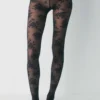Blumen-Spitzenstrumpfhose