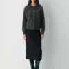 Brushed Cashmere Relaxed Crew Cardigan