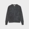 Brushed Cashmere Relaxed Crew Cardigan