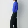 Brushed Cashmere Relaxed Crew Sweater