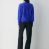 Brushed Cashmere Relaxed Crew Sweater