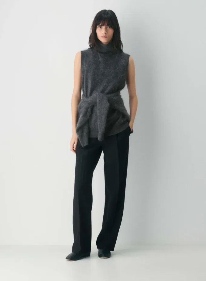 Brushed Cashmere Relaxed Turtleneck Tank Brushed Cashmere Relaxed Turtleneck Tank