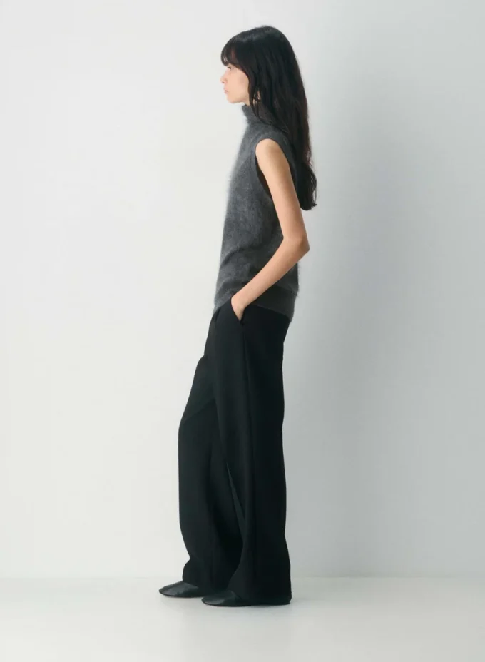 Brushed Cashmere Relaxed Turtleneck Tank Brushed Cashmere Relaxed Turtleneck Tank