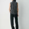 Brushed Cashmere Relaxed Turtleneck Tank Brushed Cashmere Relaxed Turtleneck Tank