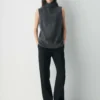 Brushed Cashmere Relaxed Turtleneck Tank Brushed Cashmere Relaxed Turtleneck Tank