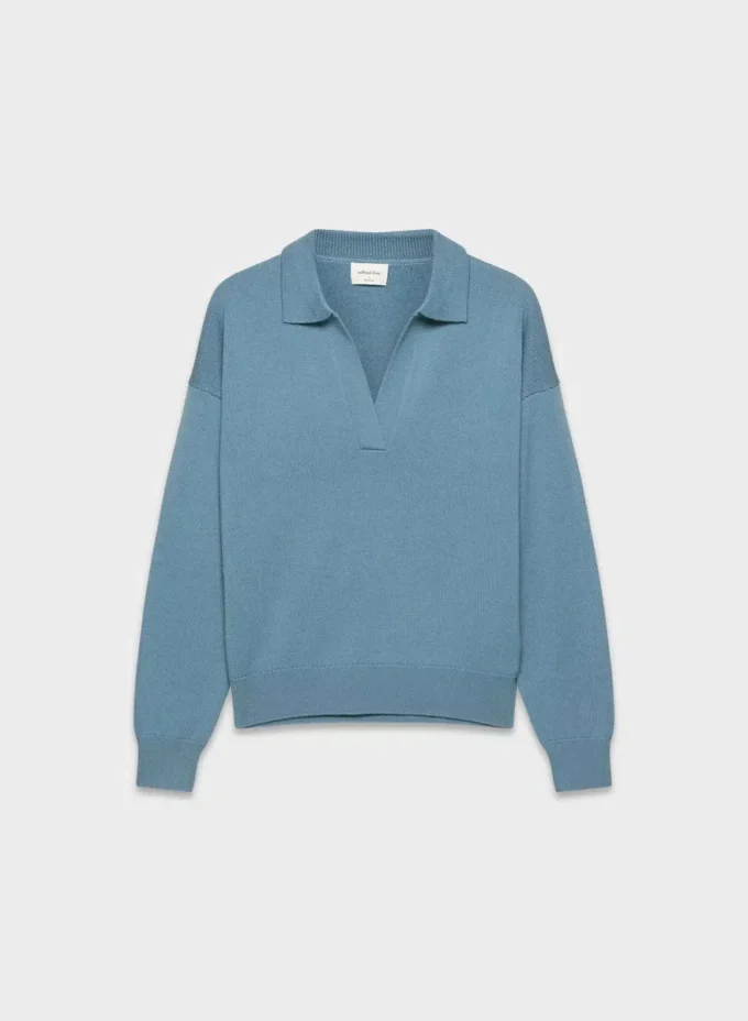Clara Merino-Woll-Polo-Pullover Clara Merino-Woll-Polo-Pullover