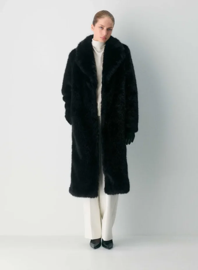 Cortina-Mantel – Kunstfell Arctic