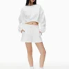 Cozy Sweatfleece Boyfriend Mid-Thigh Short Cozy Sweatfleece Boyfriend Mid-Thigh Short