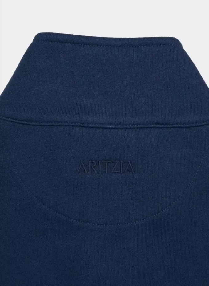 Cozy Sweatfleece Boyfriend Mock Crop Zip-up Cozy Sweatfleece Boyfriend Mock Crop Zip-up
