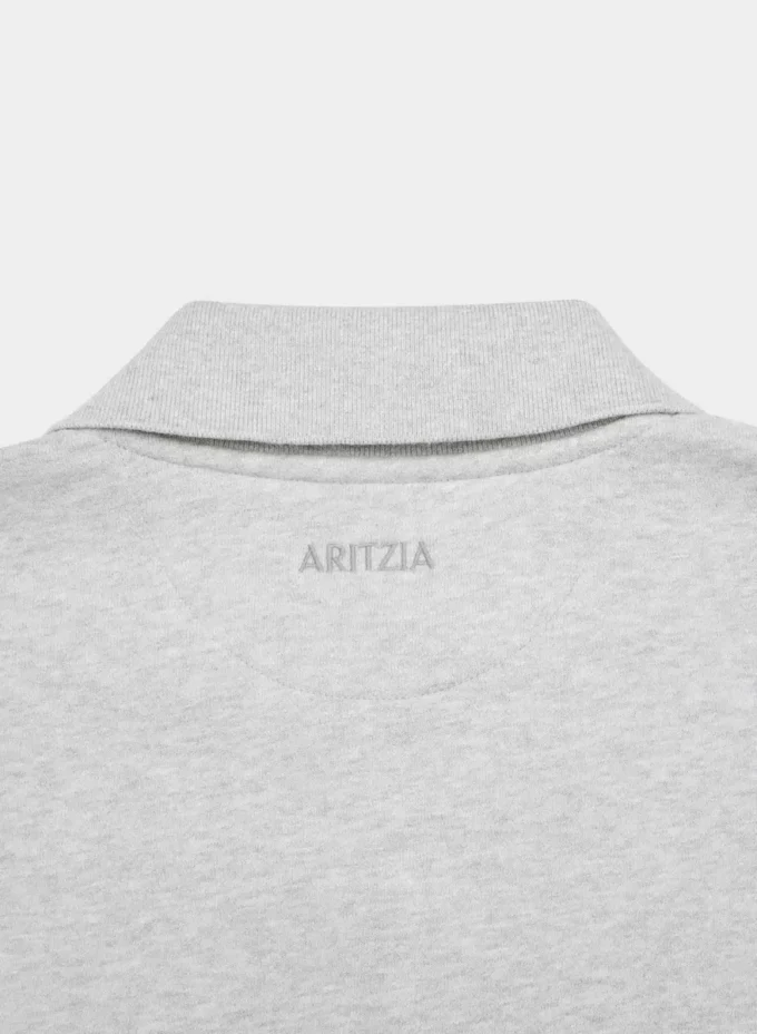 Cozy Sweatfleece Boyfriend-Polo-Sweatshirt Cozy Sweatfleece Boyfriend-Polo-Sweatshirt