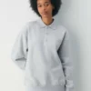 Cozy Sweatfleece Boyfriend-Polo-Sweatshirt Cozy Sweatfleece Boyfriend-Polo-Sweatshirt