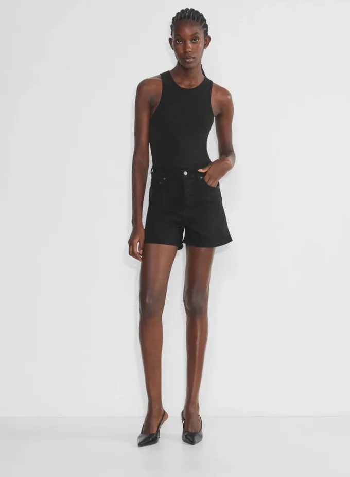 Denim Forum Die ’50s Arlo Hi Mid-Thigh Denim Short Denim Forum Die ’50s Arlo Hi Mid-Thigh Denim Short