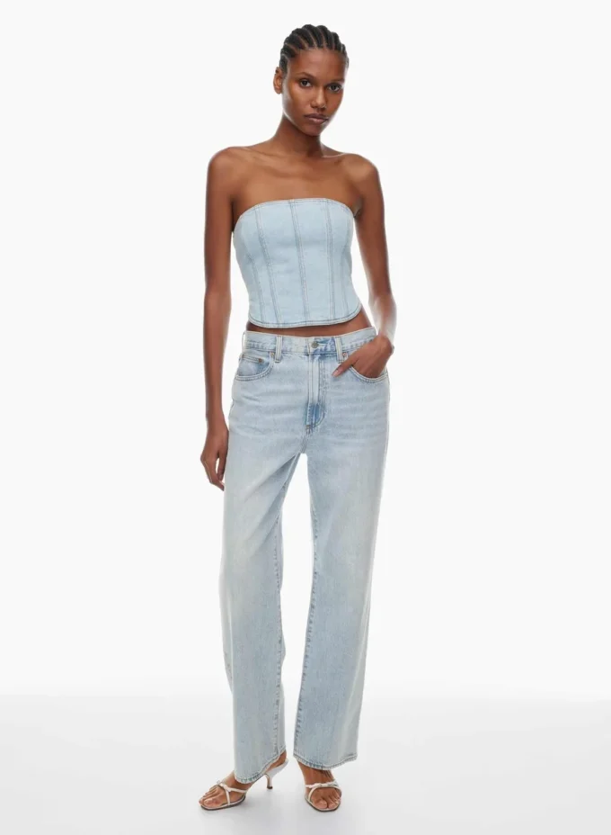 Denim Forum Die 90er Jahre Debbie Denim Bustier Denim Forum Die 90er Jahre Debbie Denim Bustier
