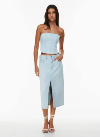 Denim Forum Die 90er Jahre Debbie Denim Bustier