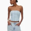 Denim Forum Die 90er Jahre Debbie Denim Bustier Denim Forum Die 90er Jahre Debbie Denim Bustier
