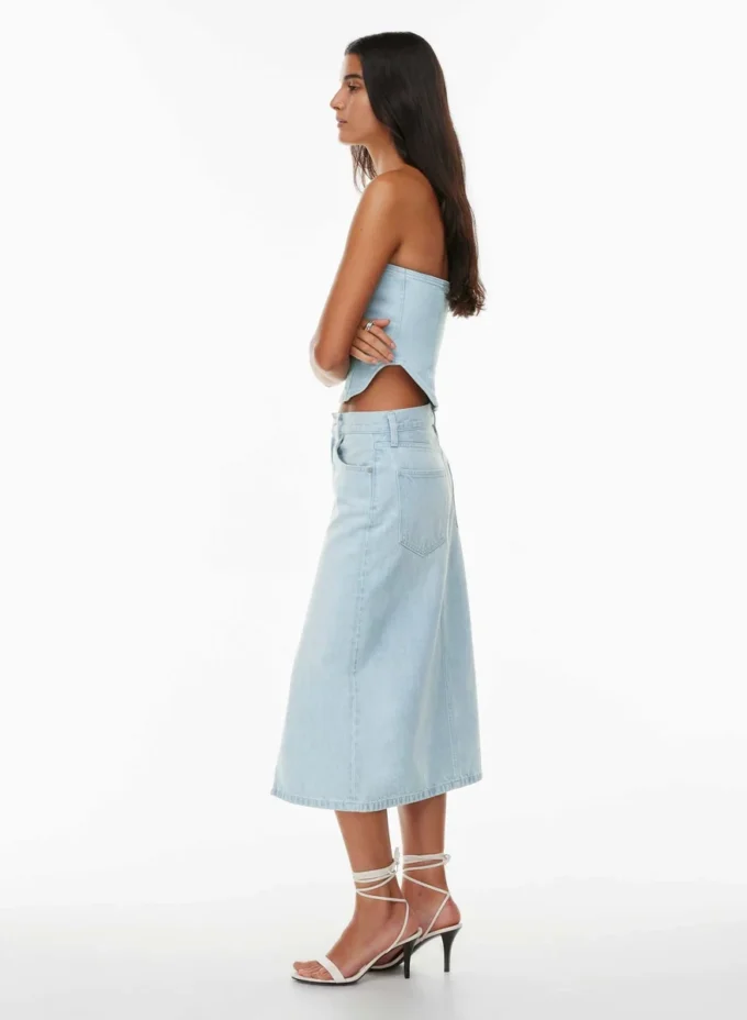 Denim Forum Die 90er Jahre Debbie Denim Bustier Denim Forum Die 90er Jahre Debbie Denim Bustier
