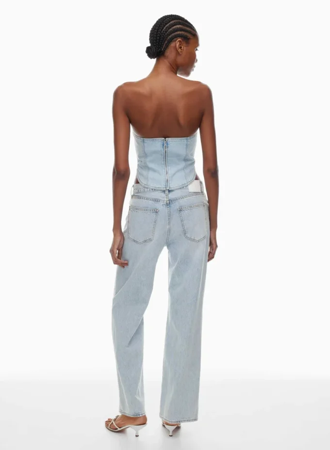 Denim Forum Die 90er Jahre Debbie Denim Bustier Denim Forum Die 90er Jahre Debbie Denim Bustier