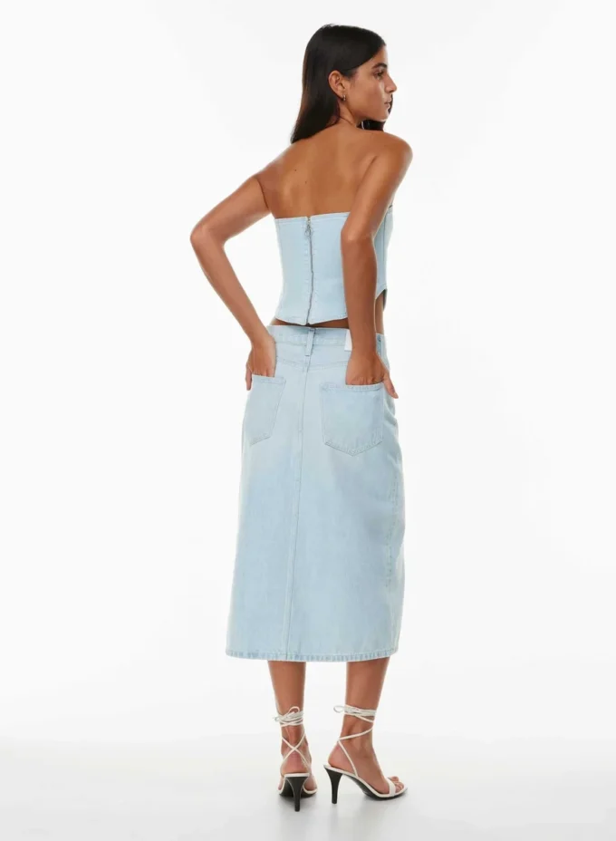 Denim Forum Die 90er Jahre Debbie Denim Bustier Denim Forum Die 90er Jahre Debbie Denim Bustier