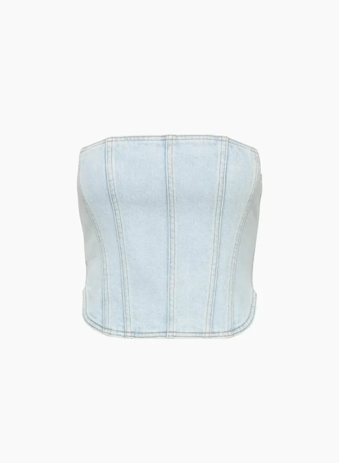 Denim Forum Die 90er Jahre Debbie Denim Bustier Denim Forum Die 90er Jahre Debbie Denim Bustier