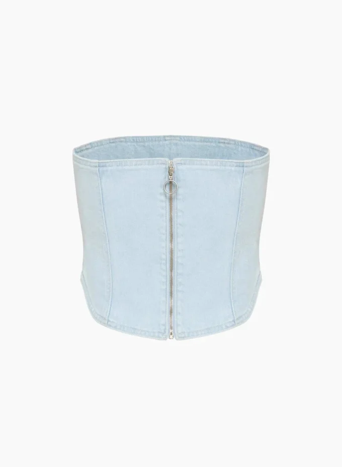 Denim Forum Die 90er Jahre Debbie Denim Bustier Denim Forum Die 90er Jahre Debbie Denim Bustier
