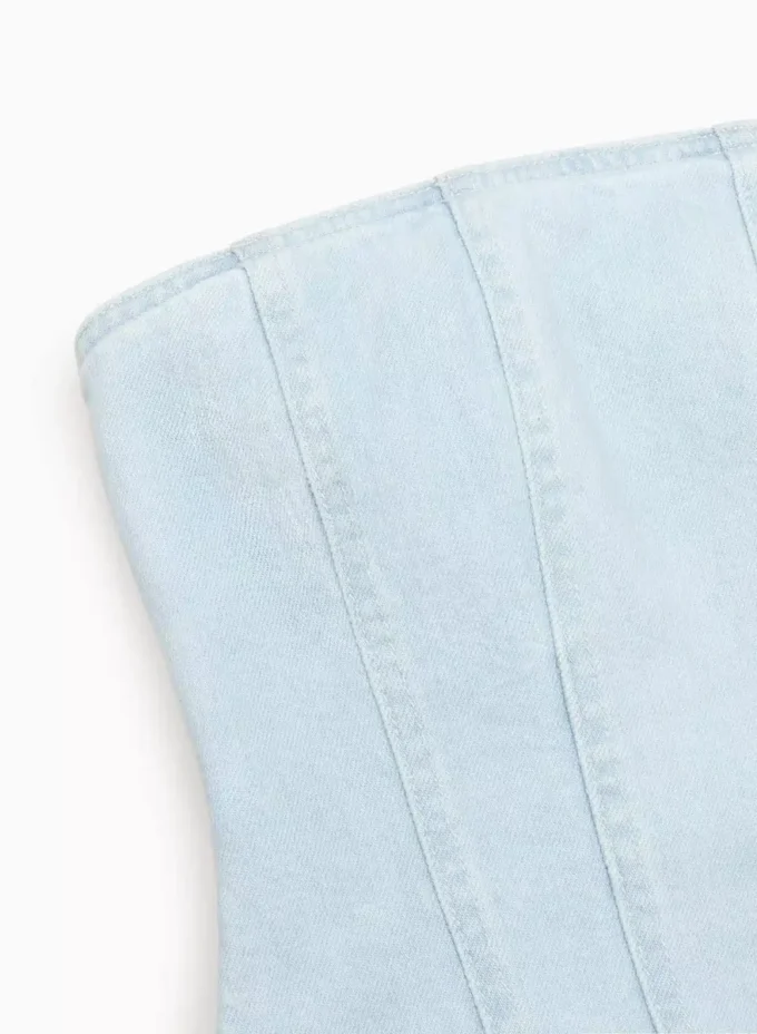 Denim Forum Die 90er Jahre Debbie Denim Bustier Denim Forum Die 90er Jahre Debbie Denim Bustier