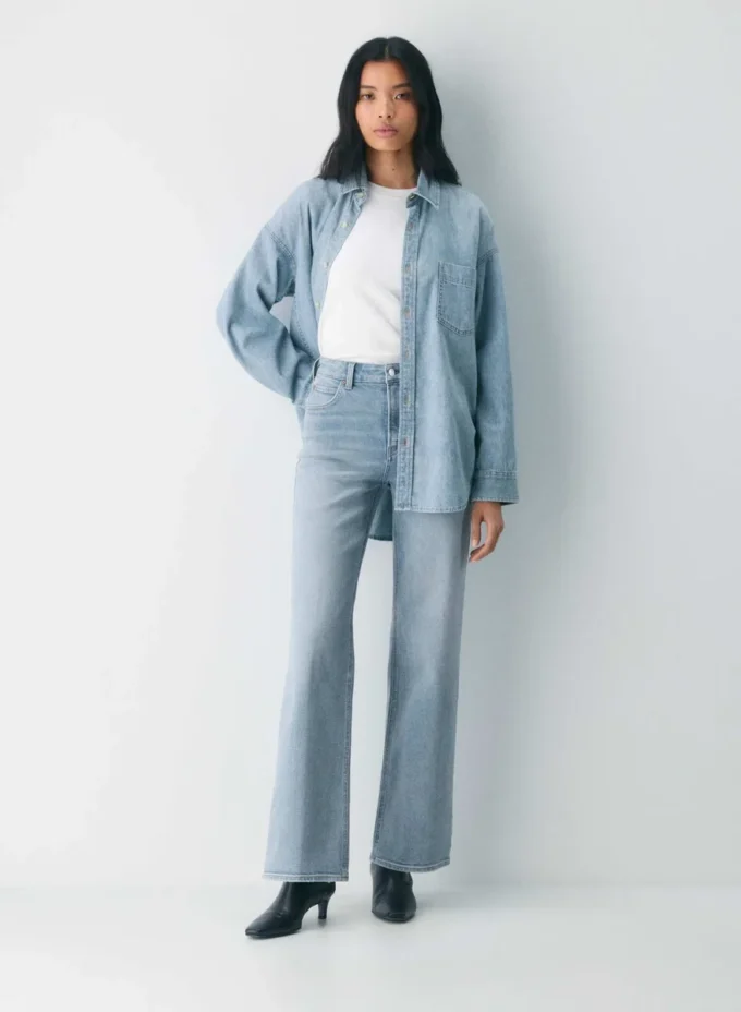 Denim Forum Die 90er Jahre Snatched Hi-Rise Wide Jean Denim Forum Die 90er Jahre Snatched Hi-Rise Wide Jean