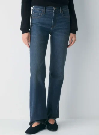 Denim Forum Die 90er Snatched Mid-Rise Straight Jean