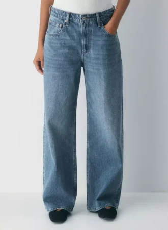 Denim Forum Die Baggy-Boyfriend-Jeans im Lo-Rise-Stil der 90er Jahre