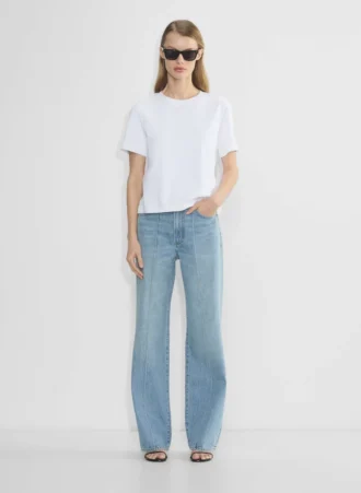 Denim Forum Die maßgeschneiderte High-Rise-Jeans im Wide-Leg-Schnitt aus den 90ern