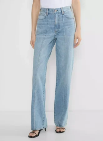 Denim Forum Die maßgeschneiderte High-Rise-Jeans im Wide-Leg-Schnitt aus den 90ern