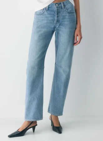 Denim Forum Die Mid-Rise-Jeans mit lockerer Passform und konisch zulaufendem Bein aus den 90ern
