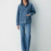 Denim Forum Die Workwear-Jeanshemdjacke Denim Forum Die Workwear-Jeanshemdjacke