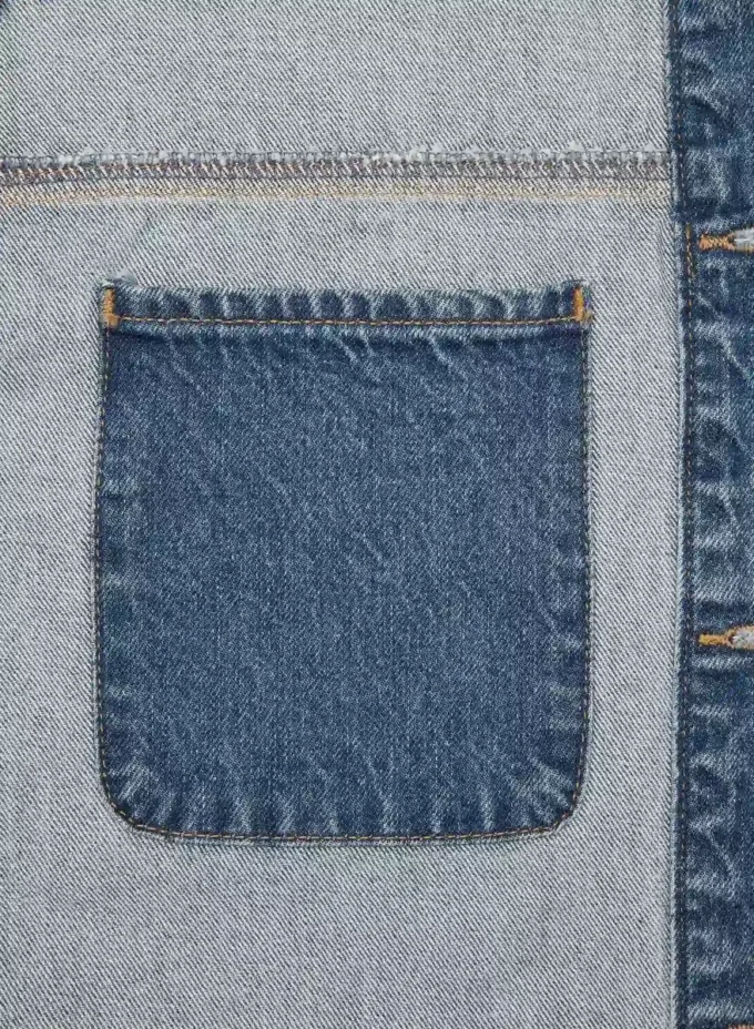 Denim Forum Die Workwear-Jeanshemdjacke Denim Forum Die Workwear-Jeanshemdjacke